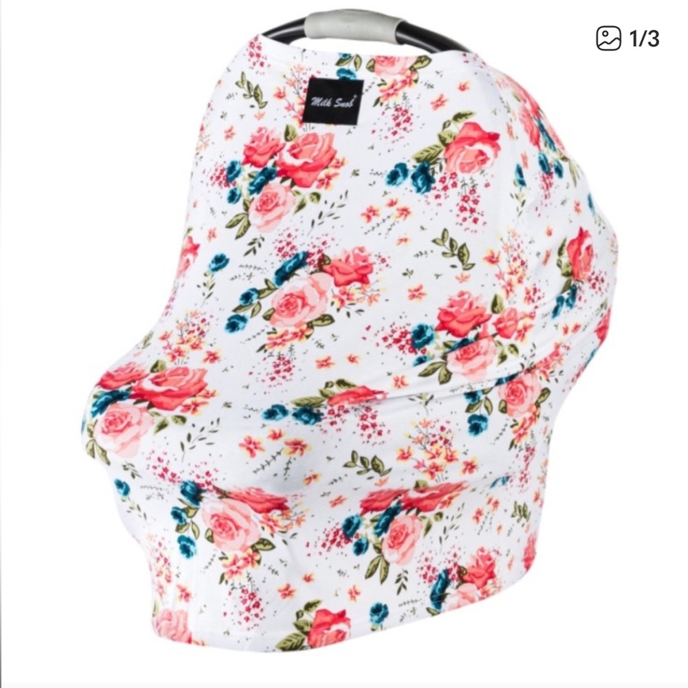 Milk Snob French Floral Multifunctional Nursing Car Seat Cover